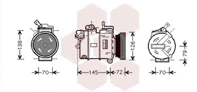 Van Wezel 3700K376 - Компрессор кондиционера unicars.by