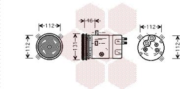 Van Wezel 3700K278 - Компрессор кондиционера unicars.by