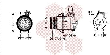 Van Wezel 2900K009 - Компрессор кондиционера unicars.by