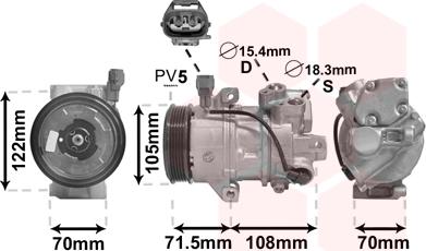 Van Wezel 2900K008 - Компрессор кондиционера unicars.by