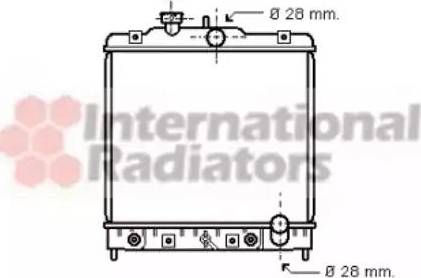 Van Wezel 25002021 - Радиатор, охлаждение двигателя unicars.by