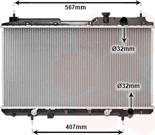 Van Wezel 25002104 - Радиатор, охлаждение двигателя unicars.by