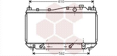 Van Wezel 25002114 - Радиатор, охлаждение двигателя unicars.by