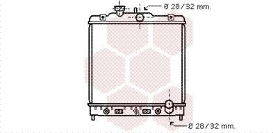 Van Wezel 25002123 - Радиатор, охлаждение двигателя unicars.by