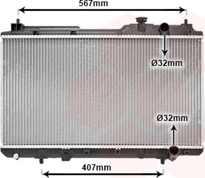 Van Wezel 25002175 - Радиатор, охлаждение двигателя unicars.by