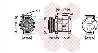 Van Wezel 2100K032 - Компрессор кондиционера unicars.by