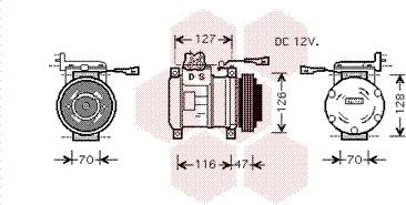 Van Wezel 2800K077 - Компрессор кондиционера unicars.by