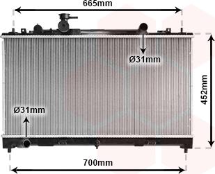 Van Wezel 27002226 - Радиатор, охлаждение двигателя unicars.by