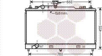 Van Wezel 27002222 - Радиатор, охлаждение двигателя unicars.by