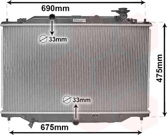 Van Wezel 27002270 - Радиатор, охлаждение двигателя unicars.by