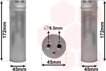 Van Wezel 2700D185 - Осушитель, кондиционер unicars.by