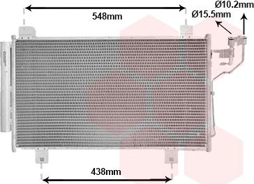 Van Wezel 27015260 - Конденсатор кондиционера unicars.by