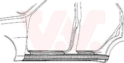 Van Wezel 7615103 - Подножка, накладка порога unicars.by