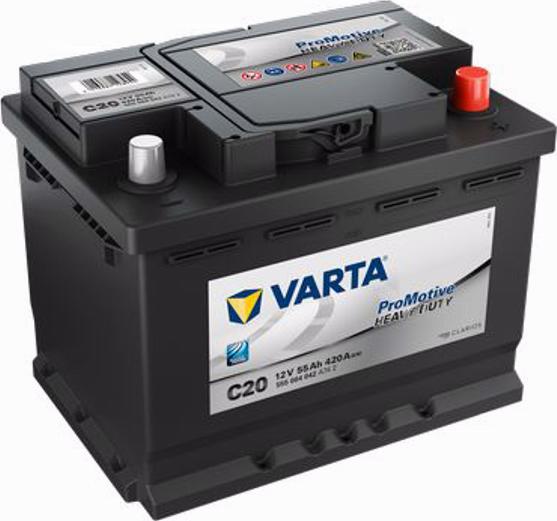 Varta 555 064 042 - Стартерная аккумуляторная батарея, АКБ unicars.by