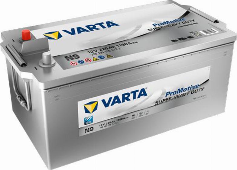 Varta 725 103 115 - Стартерная аккумуляторная батарея, АКБ unicars.by