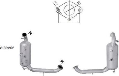 VEGAZ FK-848SICAS - Сажевый / частичный фильтр, система выхлопа ОГ unicars.by