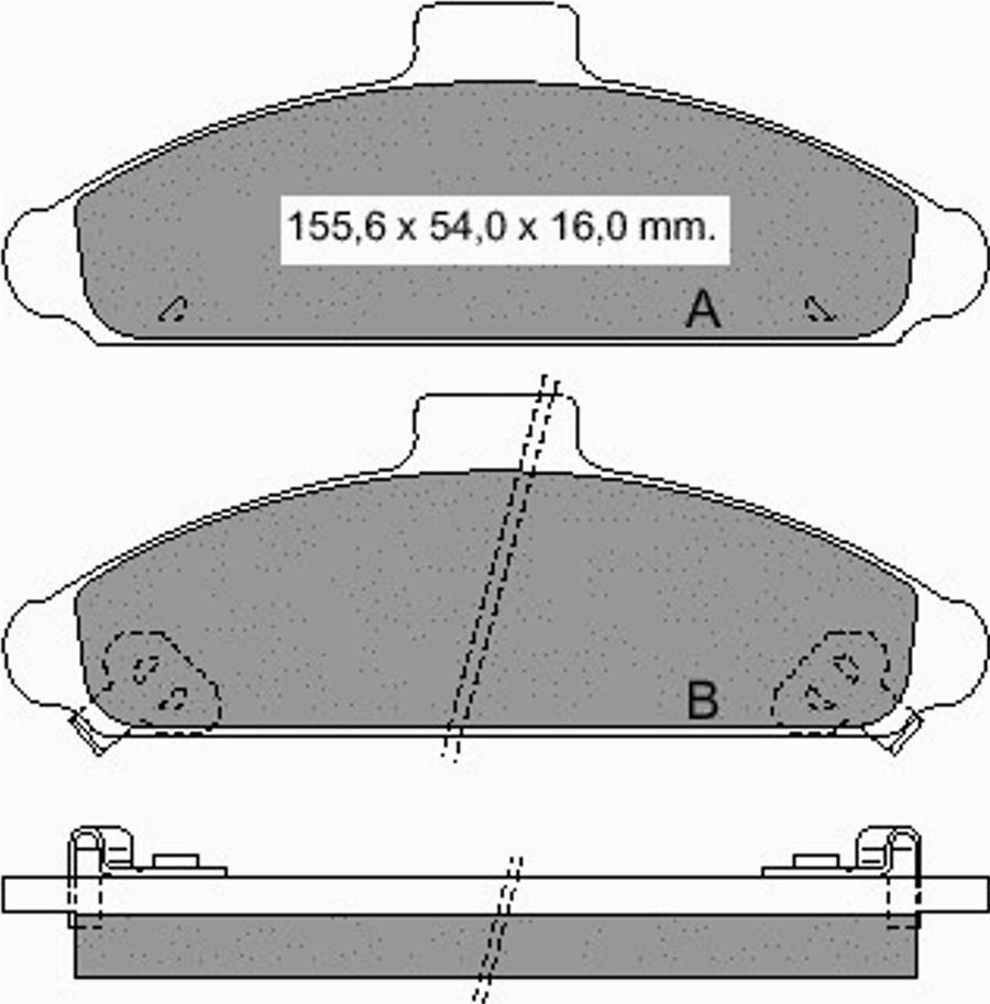 VEMA 834580 - Тормозные колодки, дисковые, комплект unicars.by