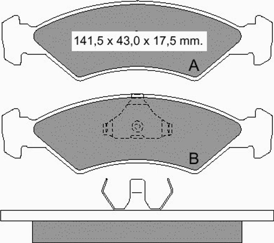 VEMA 832900 - Тормозные колодки, дисковые, комплект unicars.by