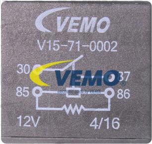 Vemo V15-71-0002 - Реле, рабочий ток unicars.by