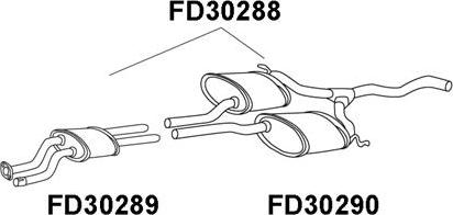 Veneporte FD30288 - Предглушитель выхлопных газов unicars.by