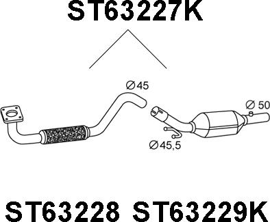 Veneporte ST63227K - Катализатор unicars.by