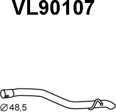 Veneporte VL90107 - Труба выхлопного газа unicars.by