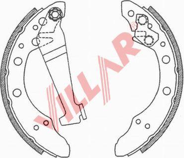 Villar 629.0503 - Комплект тормозных колодок, барабанные unicars.by