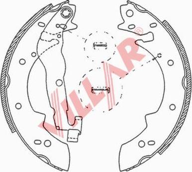 Villar 629.0524 - Комплект тормозных колодок, барабанные unicars.by