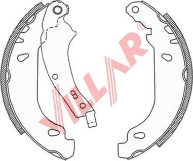 Villar 629.0691 - Комплект тормозных колодок, барабанные unicars.by