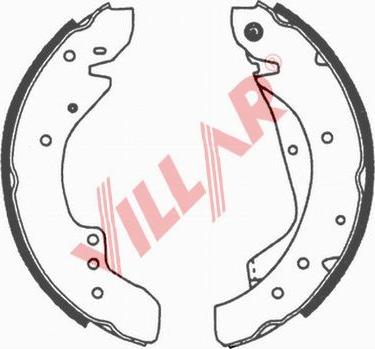 Villar 629.0662 - Комплект тормозных колодок, барабанные unicars.by