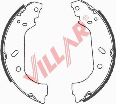 Villar 629.0639 - Комплект тормозных колодок, барабанные unicars.by