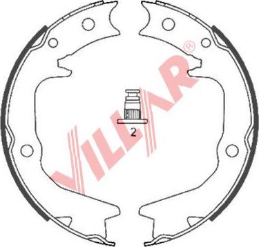 Villar 629.0848 - Комплект тормозов, ручник, парковка unicars.by