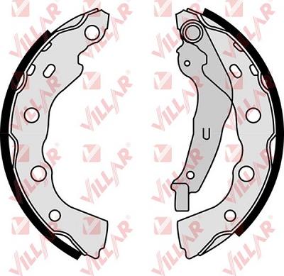 Villar 629.0866 - Комплект тормозных колодок, барабанные unicars.by