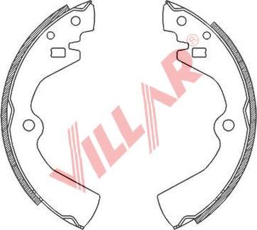 Villar 629.0809 - Комплект тормозных колодок, барабанные unicars.by