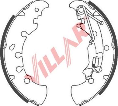 Villar 629.0885 - Комплект тормозных колодок, барабанные unicars.by