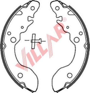 Villar 629.0878 - Комплект тормозных колодок, барабанные unicars.by