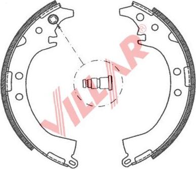 Villar 629.0796 - Комплект тормозных колодок, барабанные unicars.by