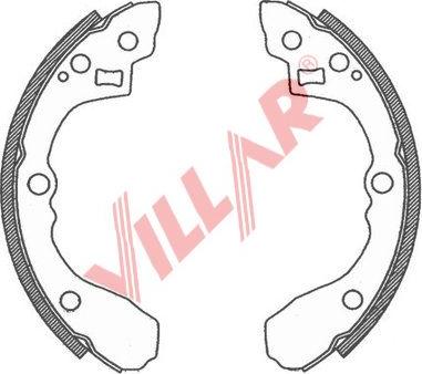 Villar 629.0790 - Комплект тормозных колодок, барабанные unicars.by