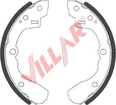 Villar 629.0743 - Комплект тормозных колодок, барабанные unicars.by