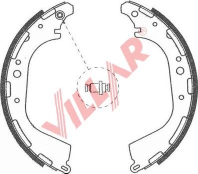 Villar 629.0753 - Комплект тормозных колодок, барабанные unicars.by