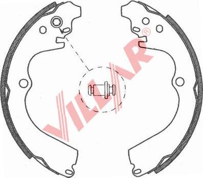 Villar 629.0766 - Комплект тормозных колодок, барабанные unicars.by