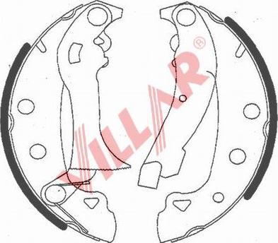 Villar 629.0767 - Комплект тормозных колодок, барабанные unicars.by