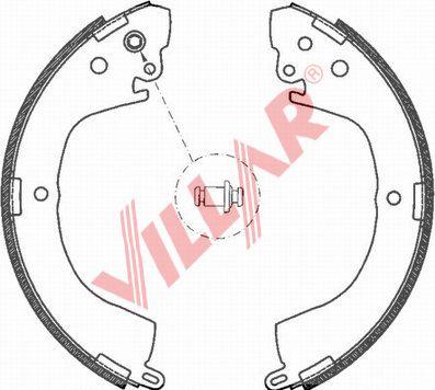 Villar 629.0718 - Комплект тормозных колодок, барабанные unicars.by