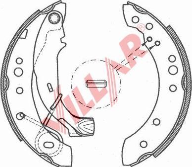 Villar 629.0785 - Комплект тормозных колодок, барабанные unicars.by