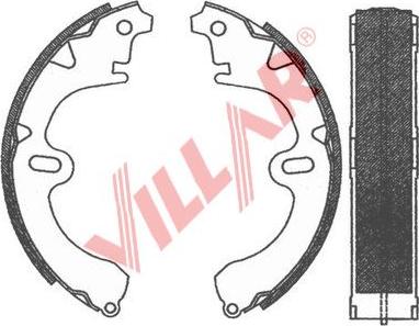 Villar 629.0779 - Комплект тормозных колодок, барабанные unicars.by