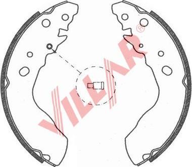 Villar 629.0771 - Комплект тормозных колодок, барабанные unicars.by