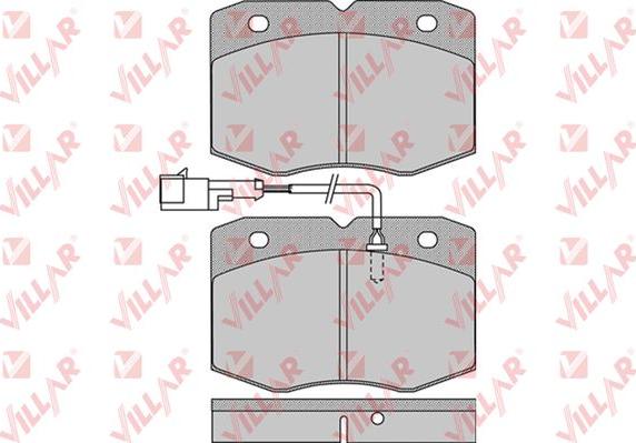 Villar 626.0963 - Тормозные колодки, дисковые, комплект unicars.by