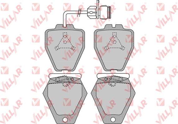 Villar 626.0981 - Тормозные колодки, дисковые, комплект unicars.by