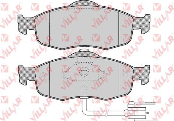 Villar 626.0461 - Тормозные колодки, дисковые, комплект unicars.by