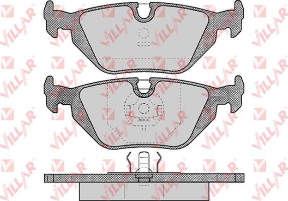 Villar 626.0463 - Тормозные колодки, дисковые, комплект unicars.by